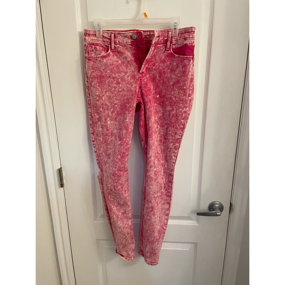 Pink Acid Was Rockstar Super Skinny Ankle Jean